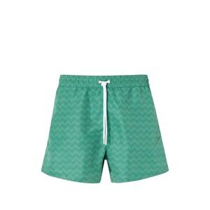 Missoni Men Drawstring Swim Shorts With Zigzag Pattern